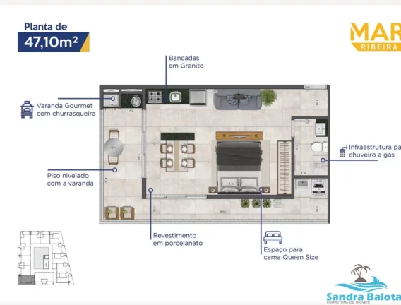 Imagem Mar Ribeira/Lofts no Saco da Ribeira