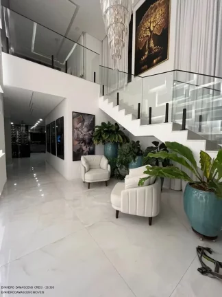 Imagem Impecável residência de alto padrão em Alphaville II, Salvador-BA: 4 suítes, 3 salas, 2 banheiros, 4 vagas - 496m².