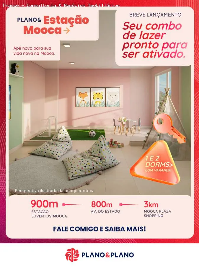 Imagem Apartamento para Venda em São Paulo, Mooca, 2 dormitórios, 1 banheiro