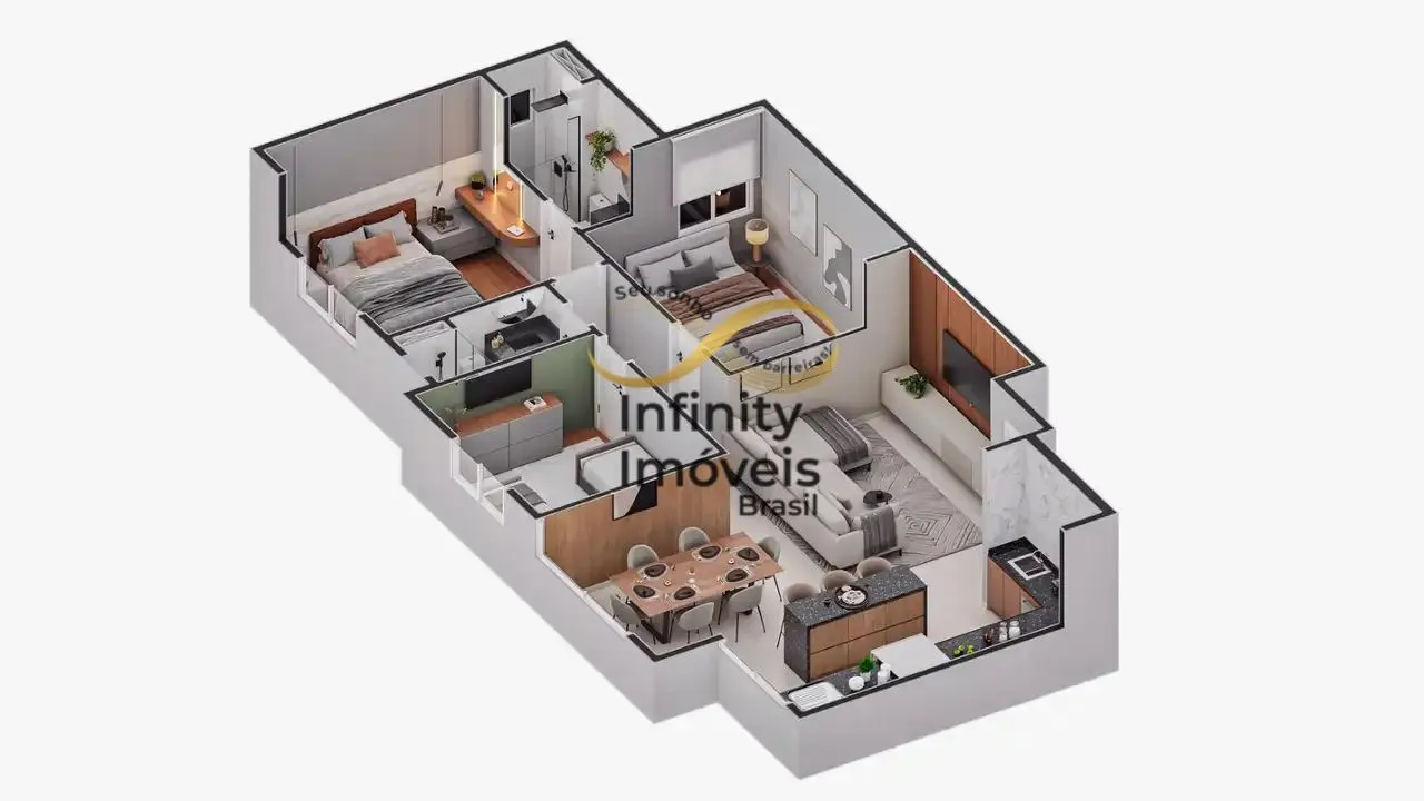 Imagem EDIFICIO TREVISO AQUILA MINAS BRASIL - Apartamento à venda no bairro Coração Eucarístico - Belo Horizonte/MG