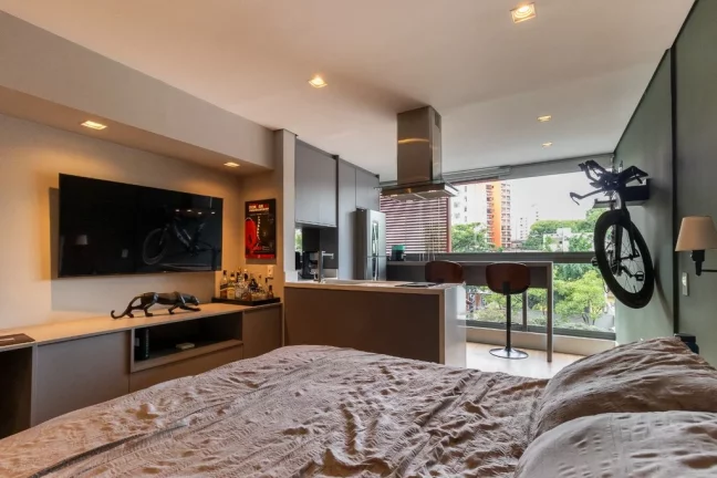 Imagem Studio à venda em São Paulo, Mirandópolis, com 1 quarto, 33m2