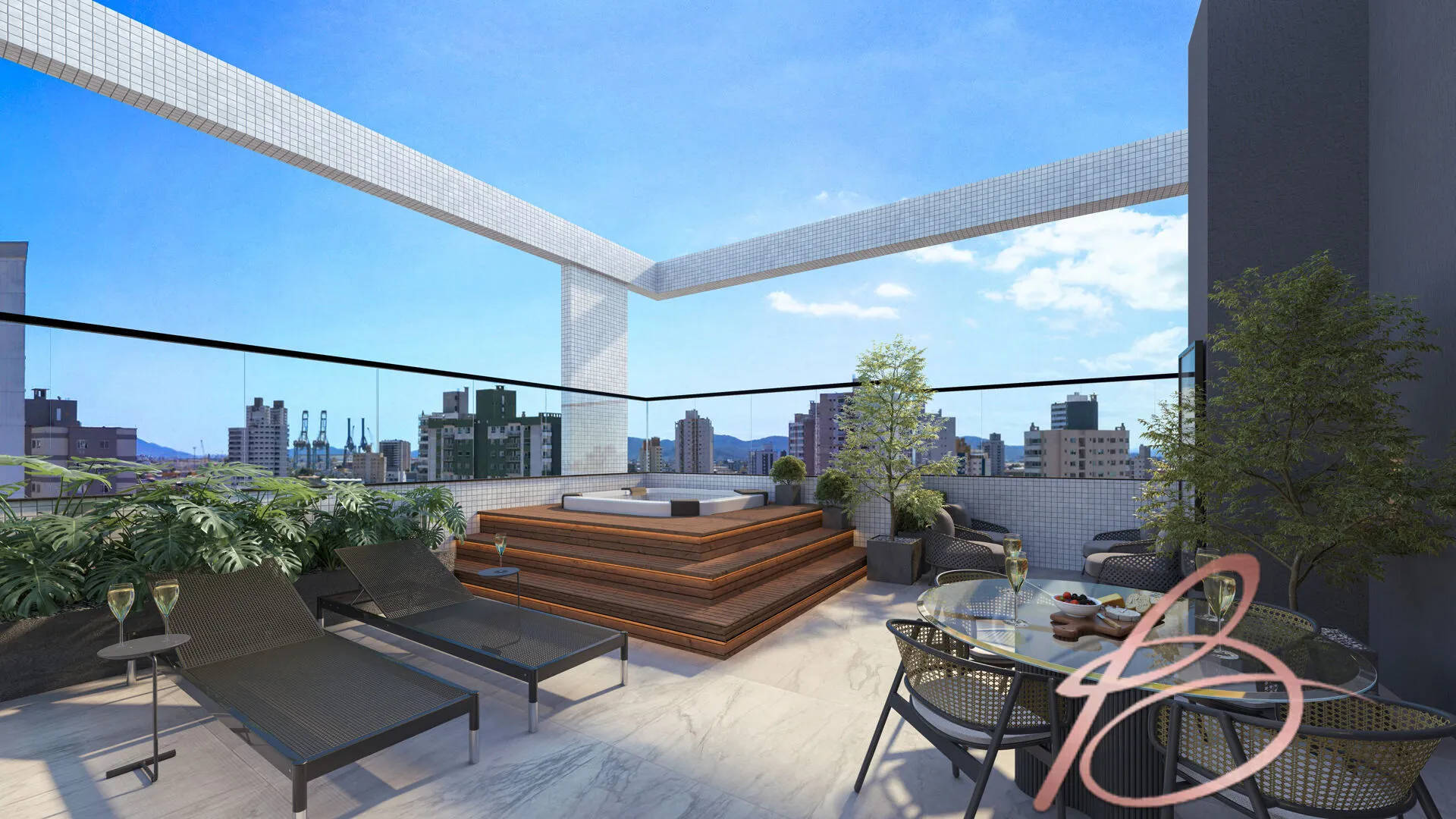 Imagem Cobertura Duplex com 3 suítes 2 vagas e terraço com espera pra jacuzzi,