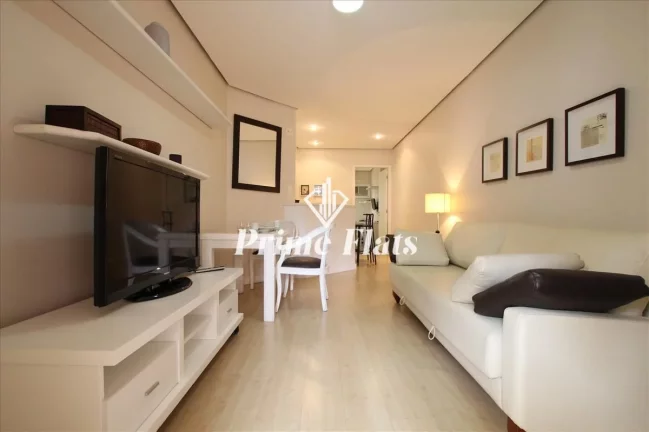 Imagem Flat disponível para locação no Condomínio Tiffany Residence, com 45m², 1 dormitório e 1 vaga de garagem