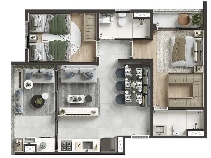 Imagem O Today Saúde é uma excelente opção para quem deseja comprar um apartamento com preço acessíve...