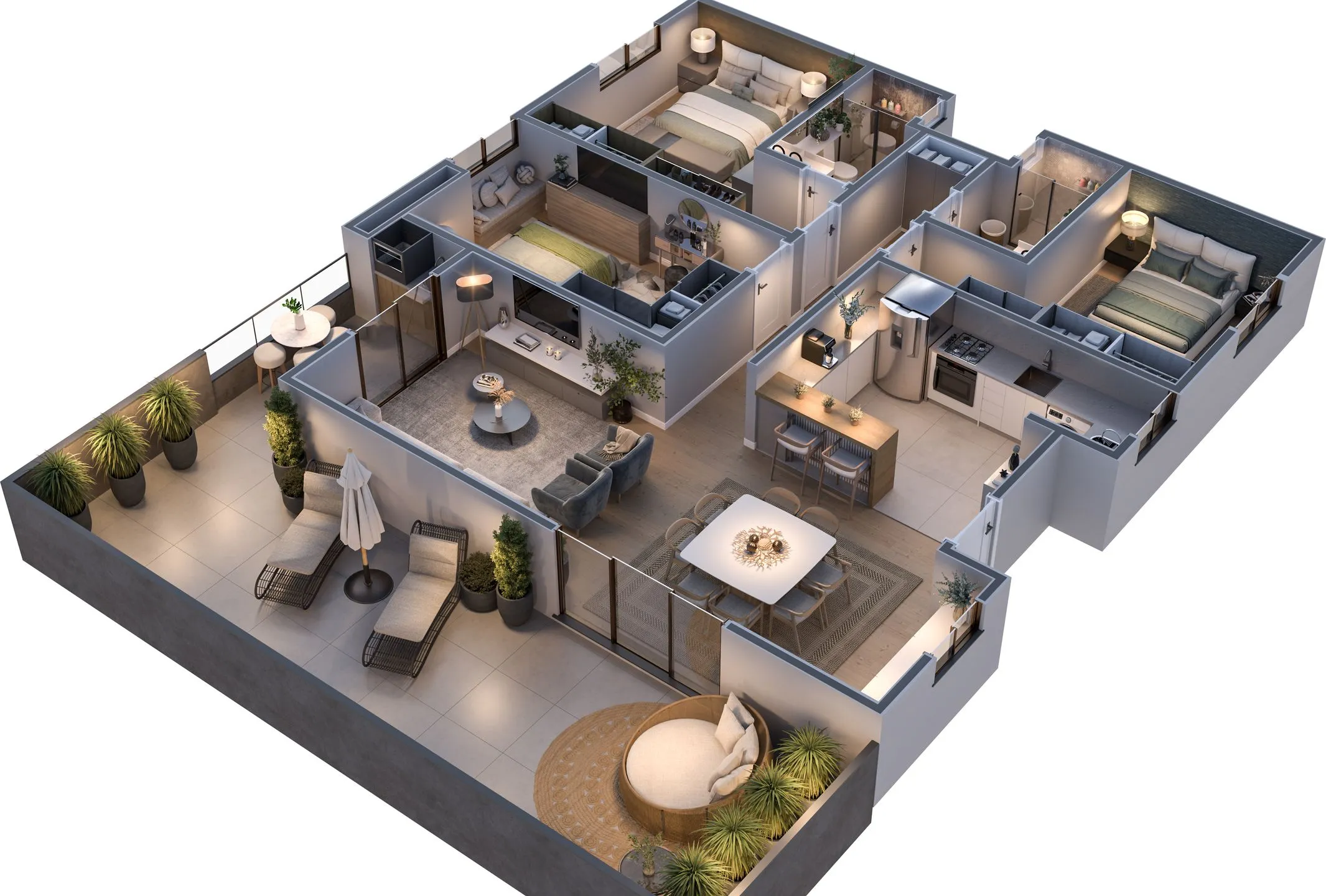 Imagem Apartamento à venda em Caxias do Sul, Santa Catarina, com 2 quartos, 91.57m2