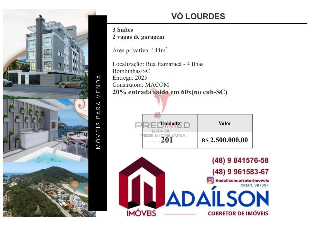 Imagem Residencial Jequitibá: apartamentos na Meia Praia Localizado na Meia Praia, em Itapema