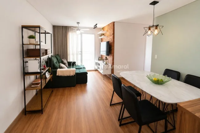 Imagem Apartamento mobiliado à venda no Taquaral, em Campinas, com excelente localização e ambientes pla...