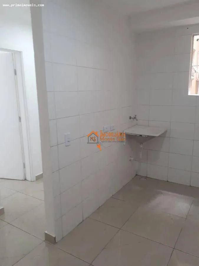 Imagem Apartamento com 2 dormitórios para alugar, 46 m² por R$ 1.301,00/mês - Jardim Nova Cidade - Guarulhos/SP