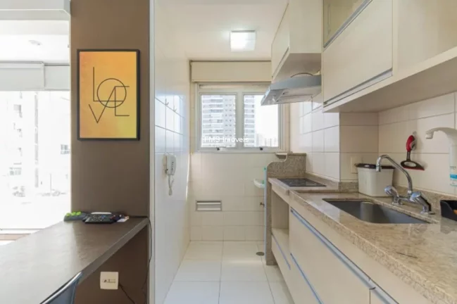 Imagem Studio para locação no Brooklin com 1 suíte, 1 banheiro, 1 vaga, 33m².