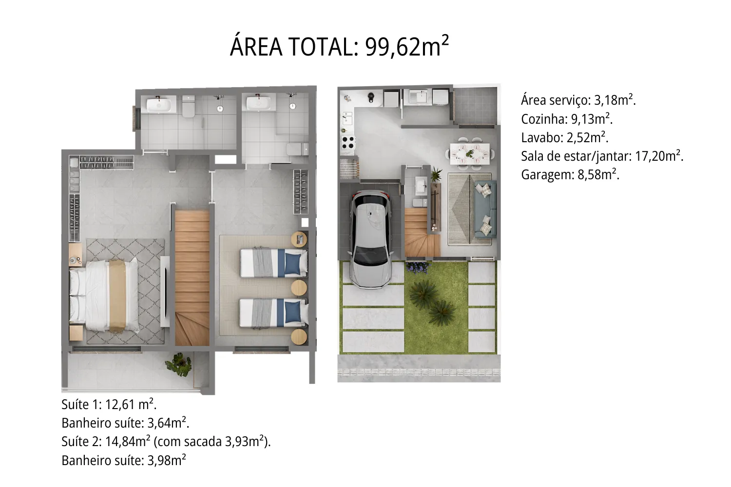 Imagem Duplex à venda em Torres, Igra Sul, com 2 quartos, 99.62m2