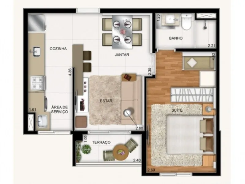 Imagem Start Jardim Clube São Bernardo, apartamento com 2 quartos em São Bernardo do Campo