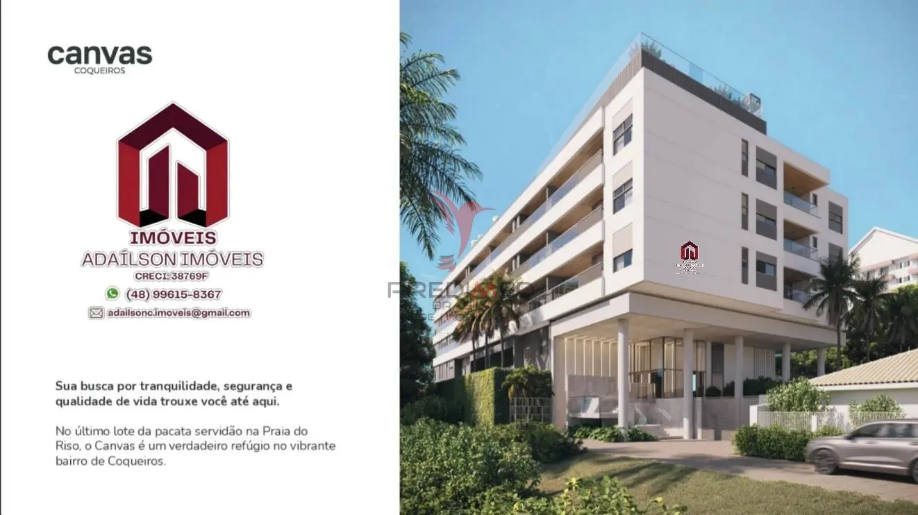 Imagem Apartamentos à venda no Canvas Residence Bairro coqueiros Florianópolis SC Brasil
