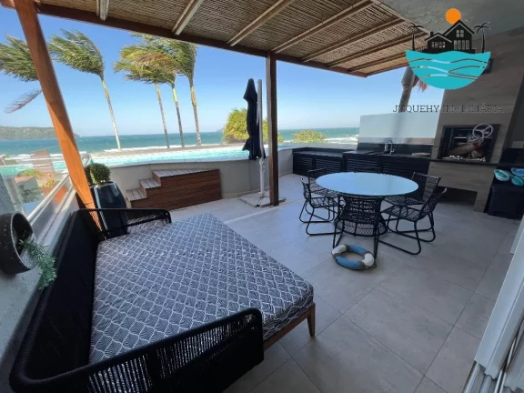 Imagem Casa em Juquehy Pé na Areia para Aluguel de temporada - c/ vista ao mar, 4 suítes, piscina privativa - | Juquehy Imobiliária