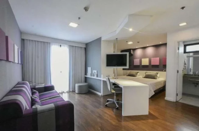 Imagem Flat disponível para venda no Mercure São Paulo Paraíso Hotel, com 33m², 1 dormitório e 1 vaga de garagem