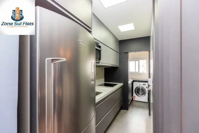 Imagem Apartamento Mobiliado à Venda No Brooklin Com 2 Dormitórios Sendo1 Suíte e 1 Vaga