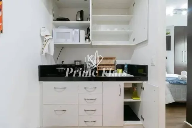 Imagem Flat disponível para venda no Quality Suites Oscar Freire em Pinheiros, com 30m², 1 dormitório e 1 vaga