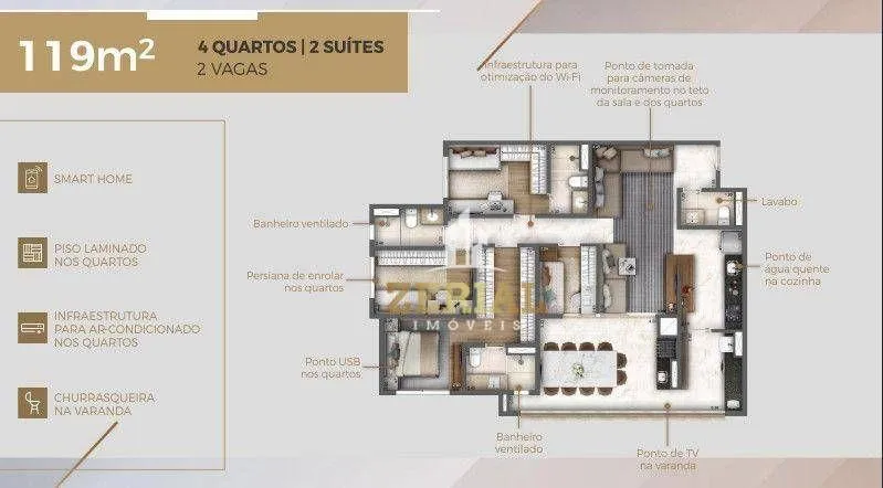 Imagem Apartamento para Venda em São Paulo, Ipiranga, 2 dormitórios, 1 suíte, 2 banheiros, 1 vaga
