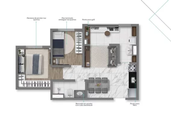Imagem VIVAZ PRIME VILA PRUDENTE - Studios e aptos de 2 e 3 dorms, 5 minutos à pé da Estação Vila Prudente!