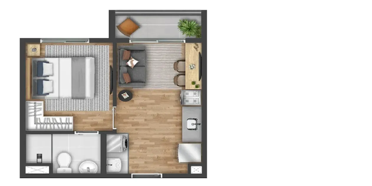 Imagem Apartamento com 2 Quartos à Venda, 37 metros em Chácara Califórnia - São Paulo