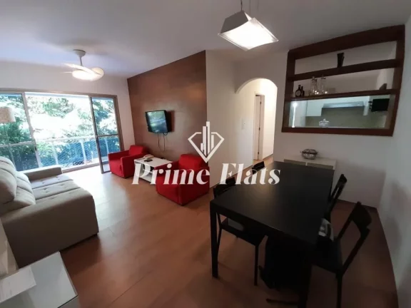 Foto do imóvel Flat disponível para venda no Saint Charles Residence Service na Itaim Bibi, com 65m², 2 dormitórios e 1 vaga em Rua Balthazar da Veiga
