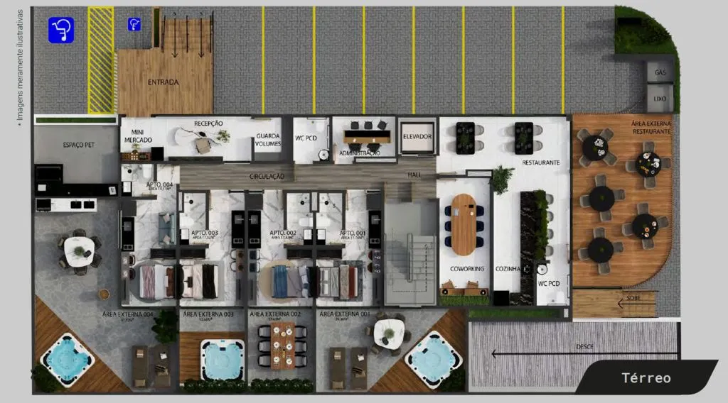Imagem Flat à venda, 17 m² por R$ 329.999,00 - Jardim Oceania - João Pessoa/PB