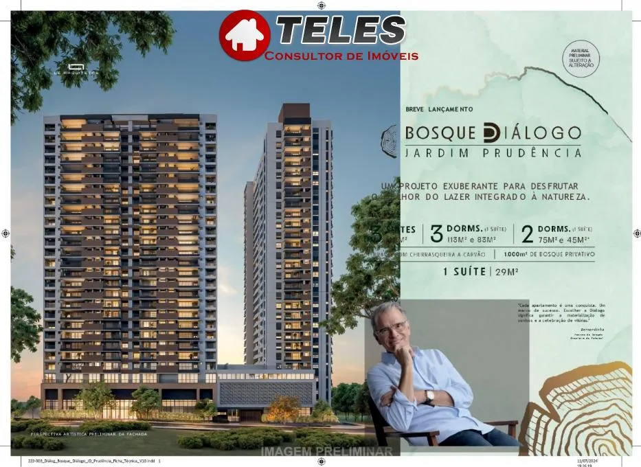 Imagem Apartamento no Jardim Prudência Bosque Diálogo Jd. Prudência.