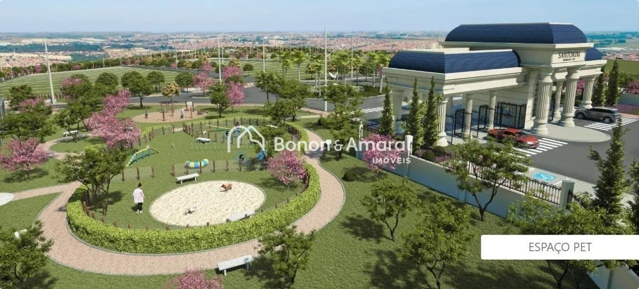Imagem Terreno à venda com 366 m² no Condomínio Santorini, Parque Brasil 500, Paulínia