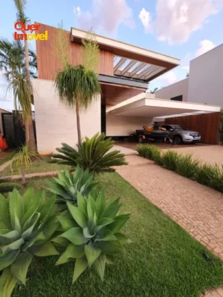 Imagem Espetacular casa em condomínio à venda em Ribeirão Preto-SP Jardim Olhos D Água I 4 quartos, 4 suítes, 2 salas, 5 banheiros, 4 vagas, 390m².