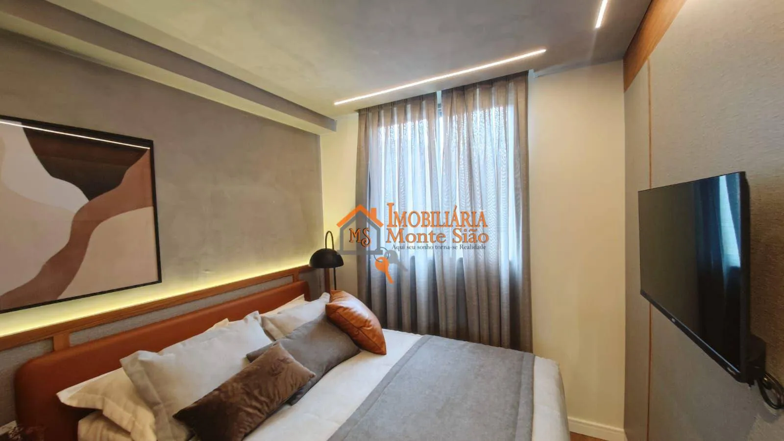 Imagem Apartamento com 2 dormitórios à venda, 37 m² por R$ 320.805,16 - Ponte Grande - Guarulhos/SP