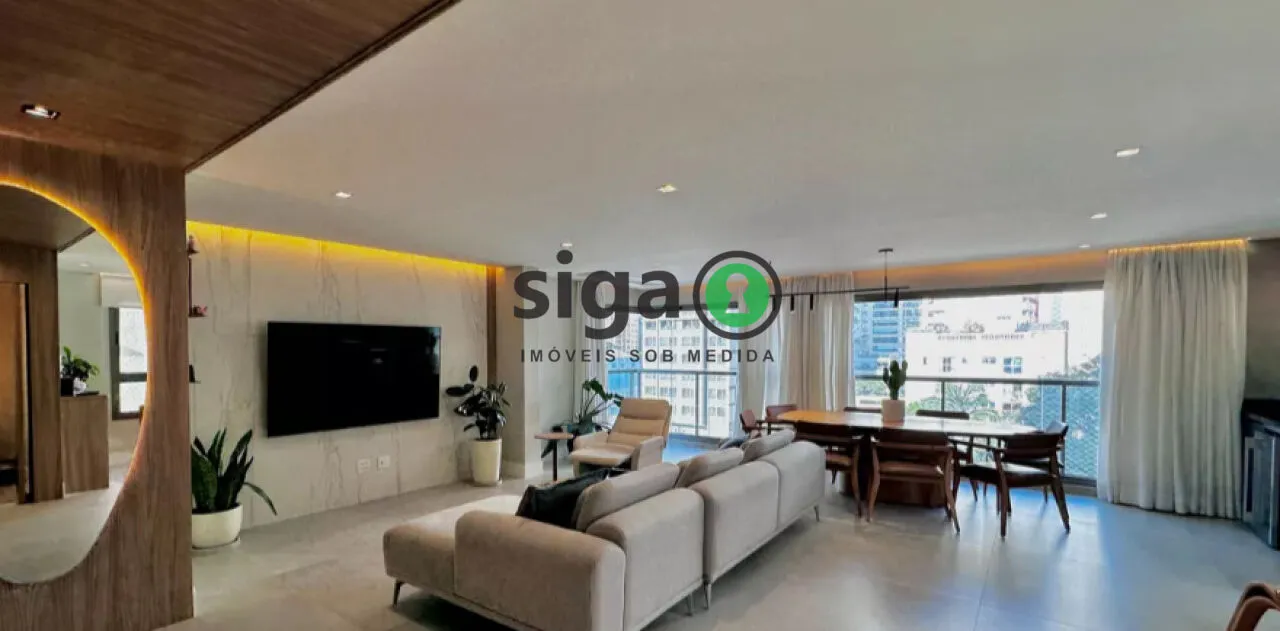Imagem Apartamento de 141m2 à venda no Brooklin, com 03 suítes e 2 vagas