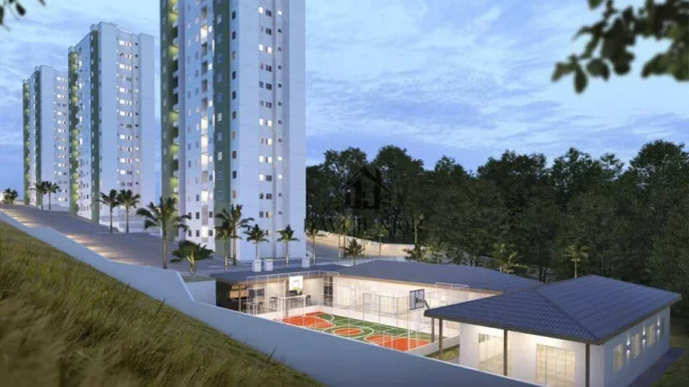 Imagem Apartamento com 2 dormitórios à venda, 47 m² por R$ 265.000,00 - Caguaçu - Sorocaba/SP
