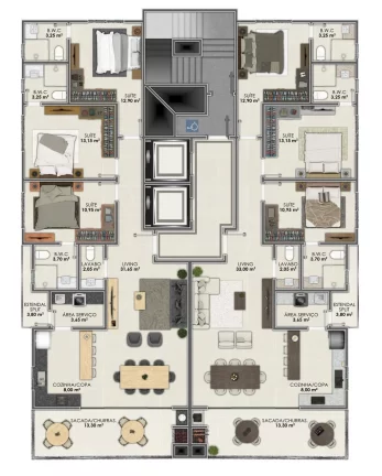 Imagem COBERTURA RESIDENCIAL em Itapema - SC, Meia Praia