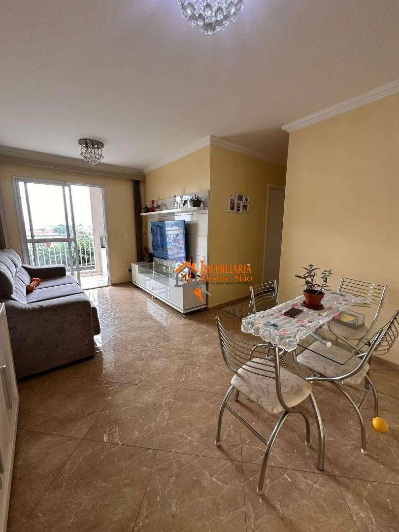 Imagem Apartamento 77m² à Venda no Parque Residence | 3 Dorms (1 Suíte) | Varanda Gourmet | Lazer Completo | Ao Lado do Shopping Maia