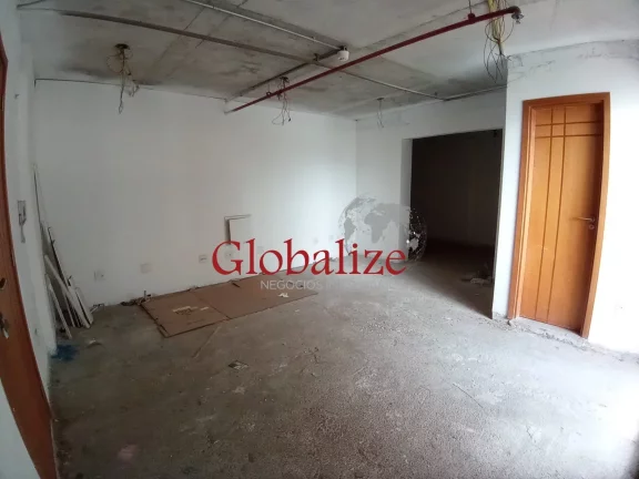 Imagem Sala comercial para venda em santos com 1 vaga de garagem, varanda e sala de reuniões por R$277.000,00