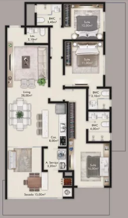 Imagem Park Avenue - Apartamento à venda no bairro Centro - Itapema/SC