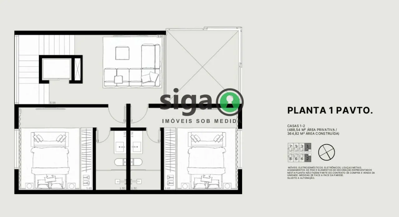 Imagem Casa em condomínio para venda no Brooklin 04 Suítes, São Paulo - SP