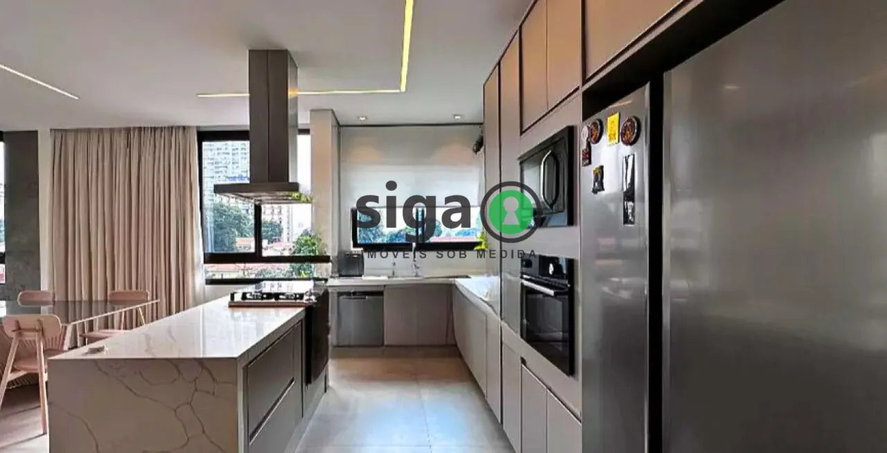 Imagem Apartamento à venda com 157m², 2 suítes e 2 vagas no Brooklin