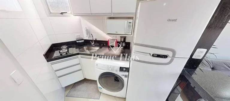 Imagem Flat disponível para locação no Royal Ibirapuera Park, com 42m², 1 dormitório e 1 vaga