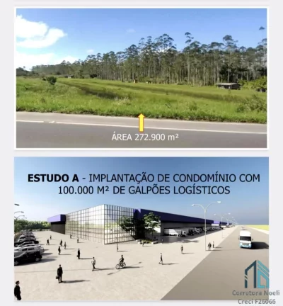Imagem ÁREAS Industriais 272.900m2, 242.500m2, em GARUVA - SC - Ideal p Galpões Logísticos.