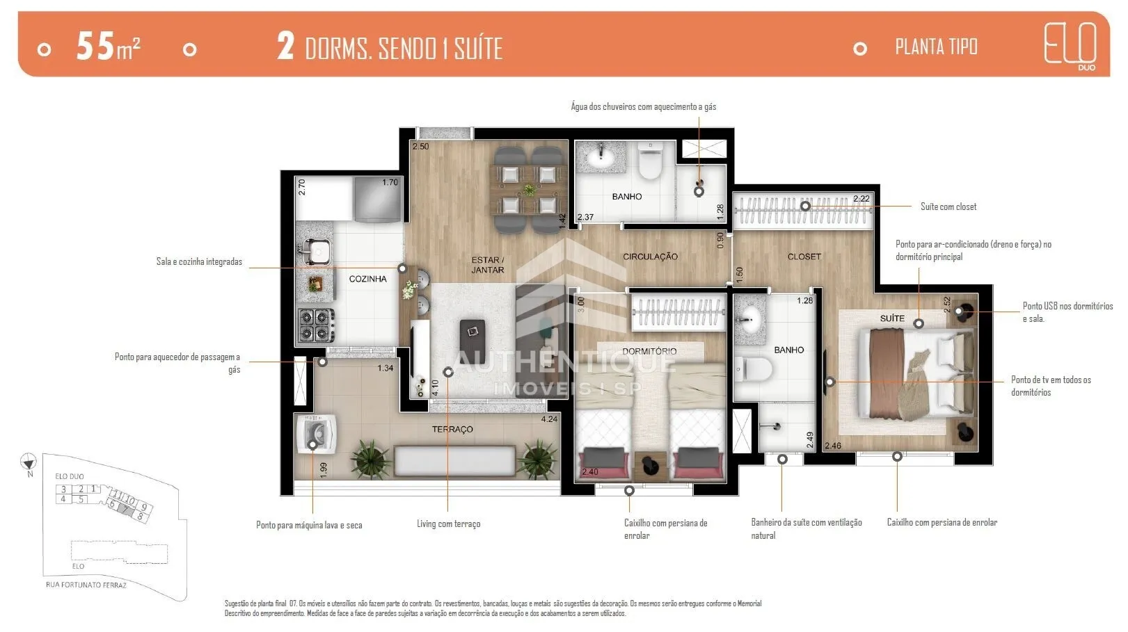 Imagem CAMINHOS DA LAPA - ELO DUO - Apartamento à venda no bairro Vila Anastácio - São Paulo/SP, Zona Oeste