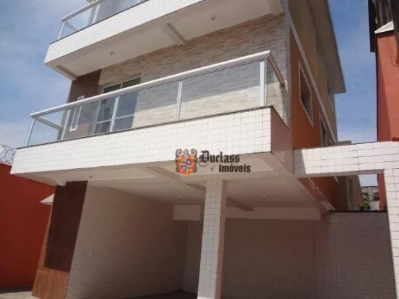Foto do imóvel Sobrado com 3 dormitórios à venda, 92 m² por R$ 370.000,00 - Catiapoã - São Vicente/SP