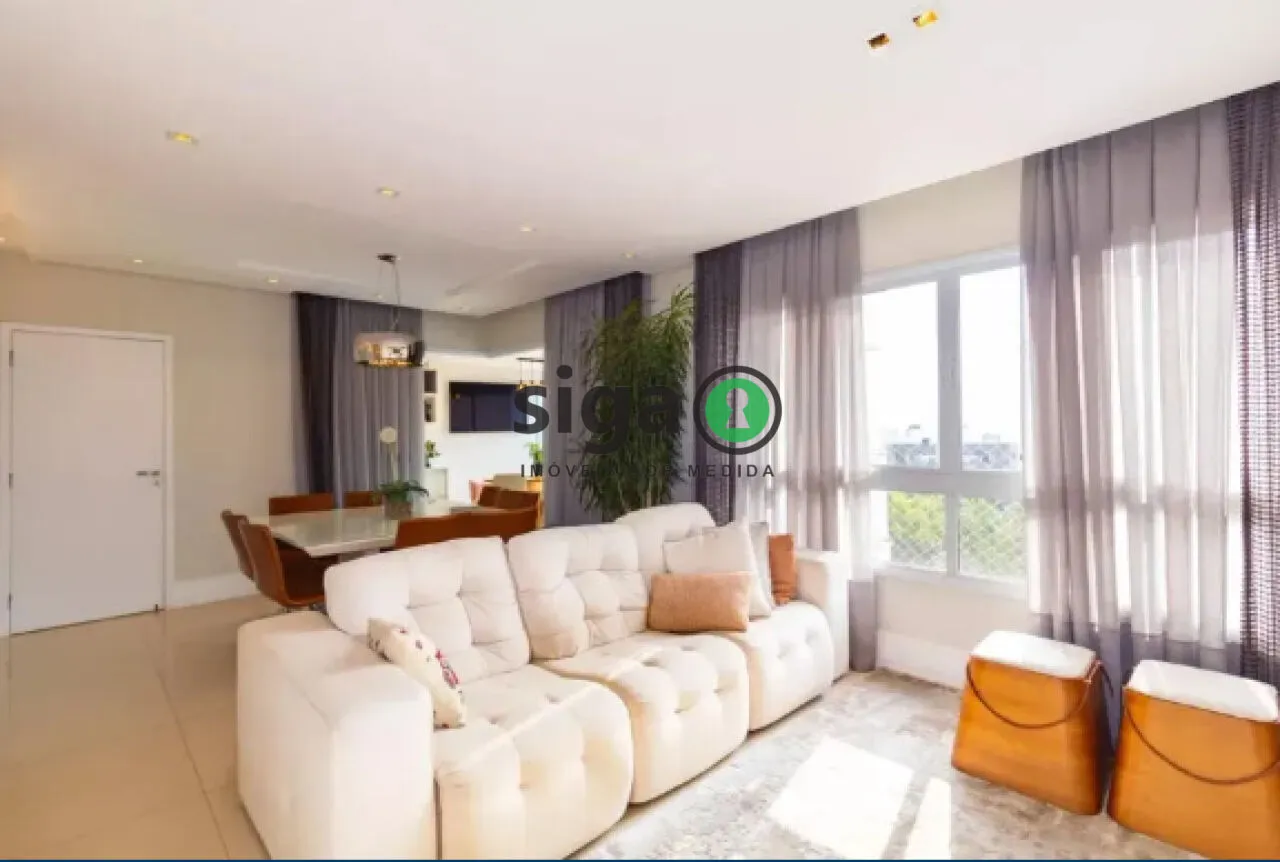 Imagem Apartamento à venda e locação, MOBILIADO, com 184m², 3 quartos e 3 vagas no Morumbi