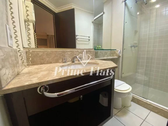 Imagem Flat disponível para venda no Transamérica Prime International Plaza, com 26m², 1 dormitório e 1 vaga