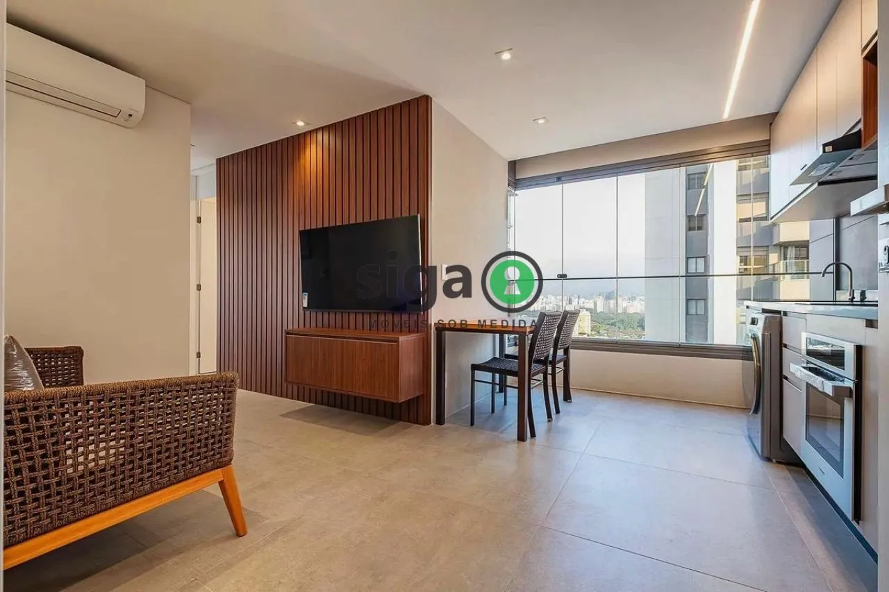 Foto do imóvel Apartamento mobiliado para locação em Pinheiros 01 dormitório, São Paulo - SP