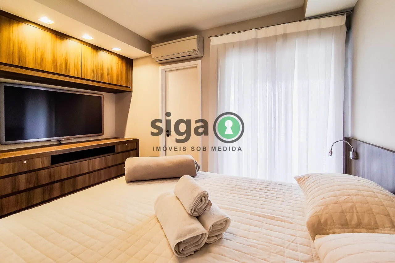 Imagem Apartamento para locação e venda com 1 suíte e 2 vagas - Brooklin - São Paulo/SP