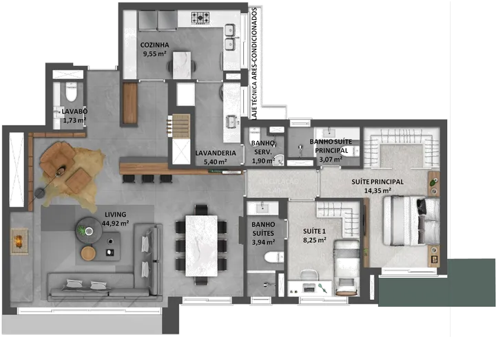 Apartamento com 3 Quartos à Venda, 208 m² em Mont Serrat - Porto Alegre