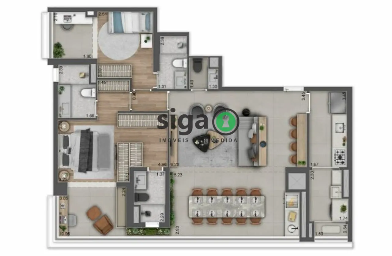 Imagem Apartamento para venda no Brooklin, São Paulo - SP