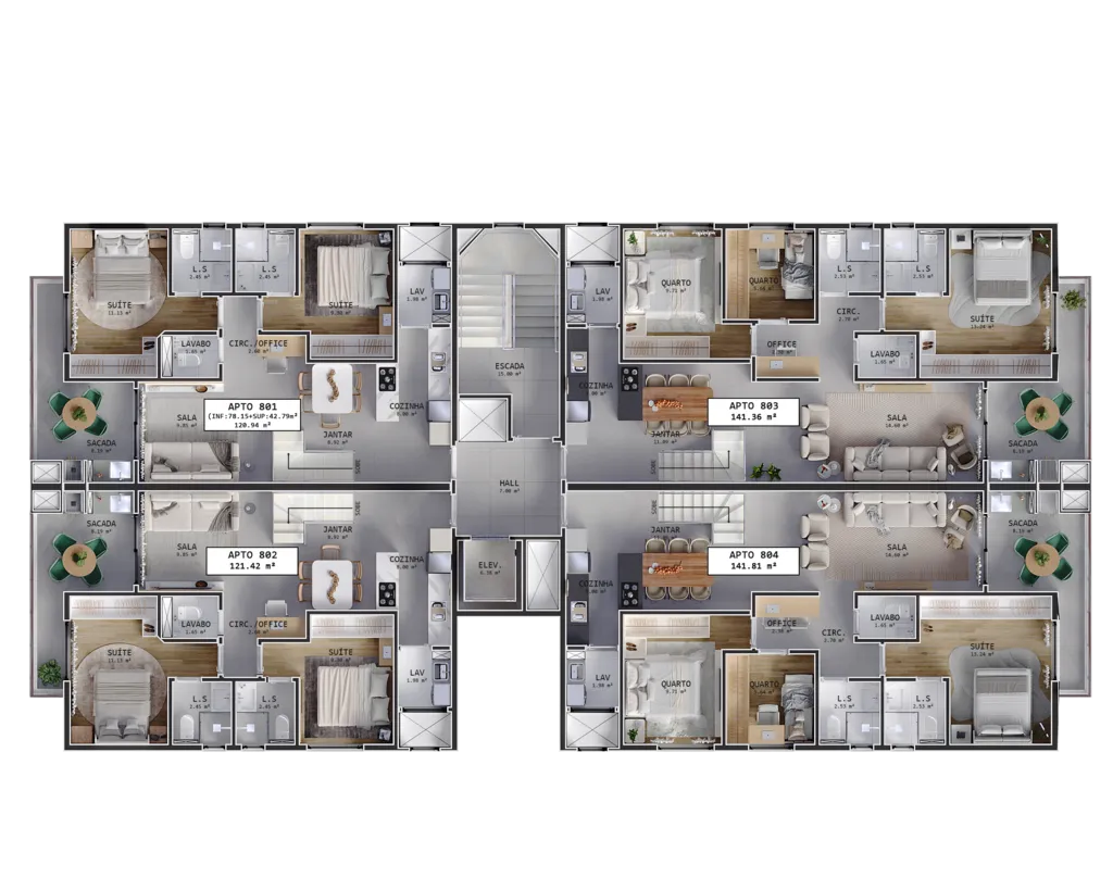 Imagem Imperdível! Apartamento à venda em Curitiba-PR, 2 quartos, 2 suítes, 3 banheiros, 1 vaga, 78,15 m² - Água Verde.