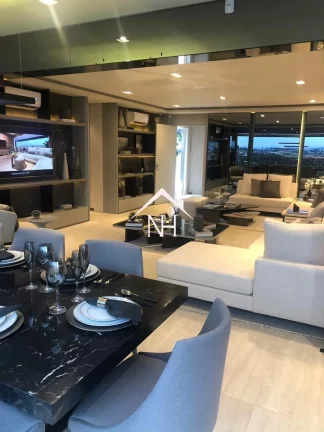 Imagem apartamento de 156m c/ 3 suítes (1 master), terraço gourmet,2 vagas, depósito, Fitness, piscinas, Solarium, Brinquedoteca, Salão de Festas, Playground