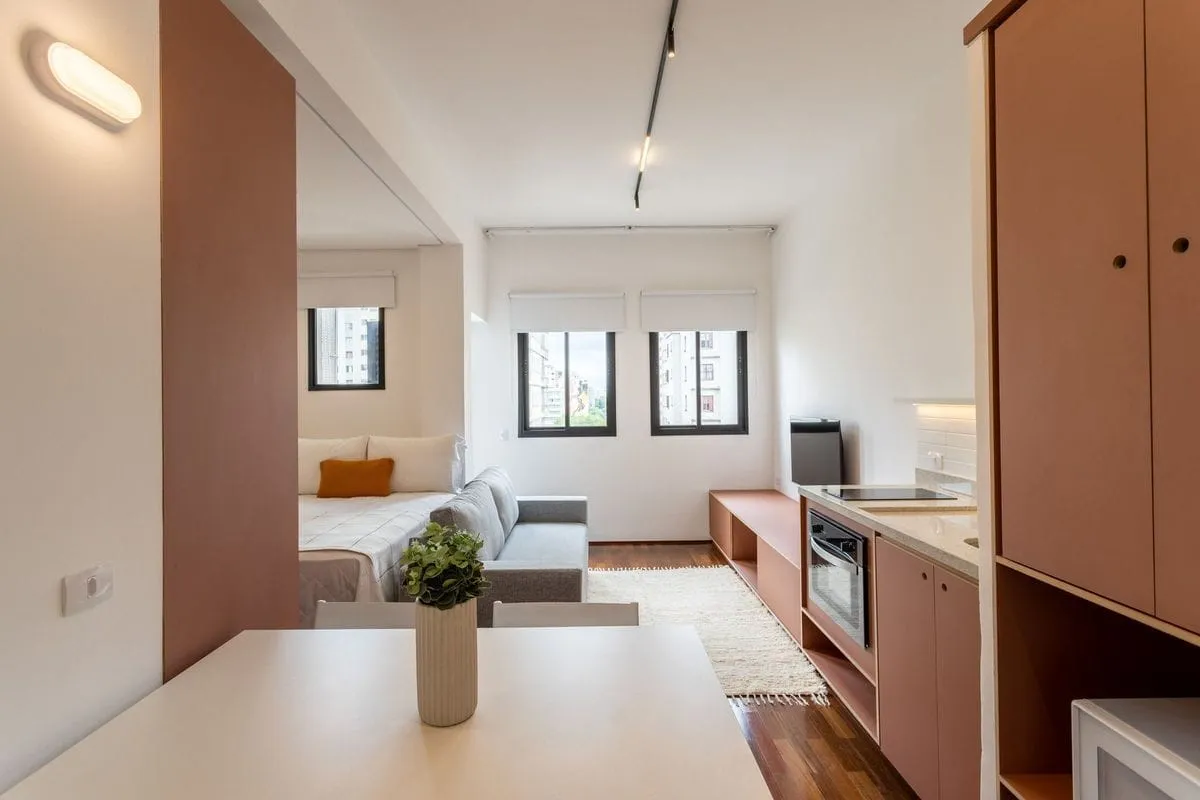Imagem Apartamento com 1 Quarto para alugar, 27m² - Santa Cecília
